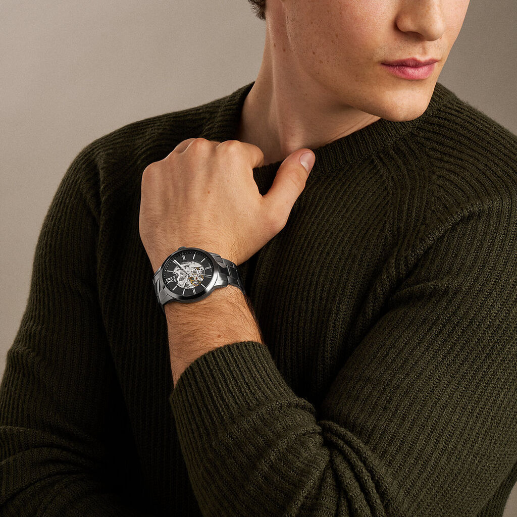 Montre Fossil Townsman Automatic Gris - F&ecirc;te des p&egrave;res Homme | Histoire d&rsquo;Or