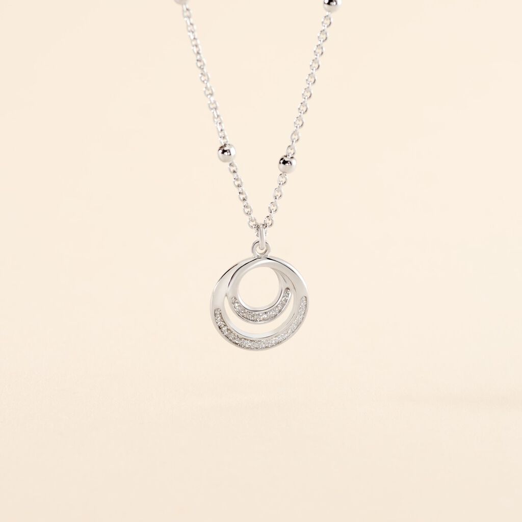 Collier Argent Vibien Glitter - Colliers fantaisie Femme | Histoire d&rsquo;Or
