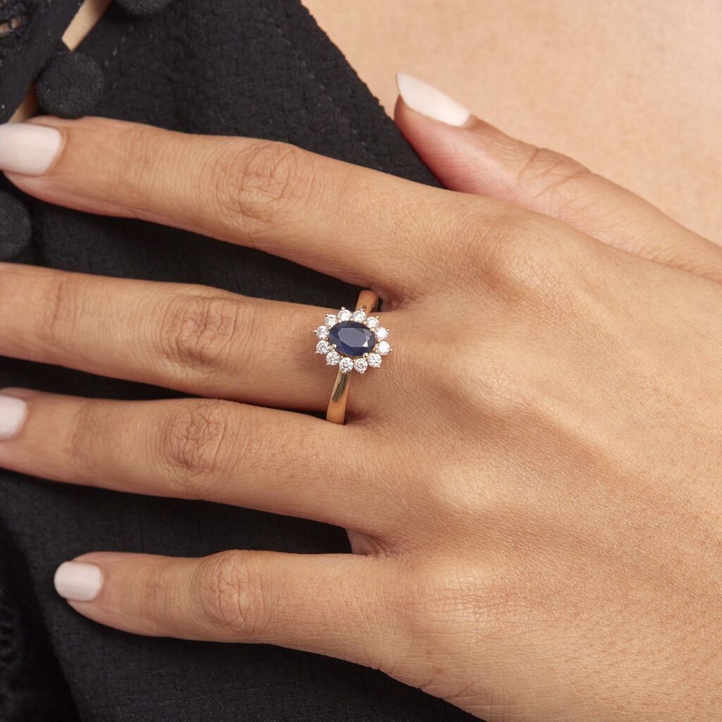 Bague Lizia Or Jaune Diamant - Bagues avec pierre Femme | Histoire d’Or
