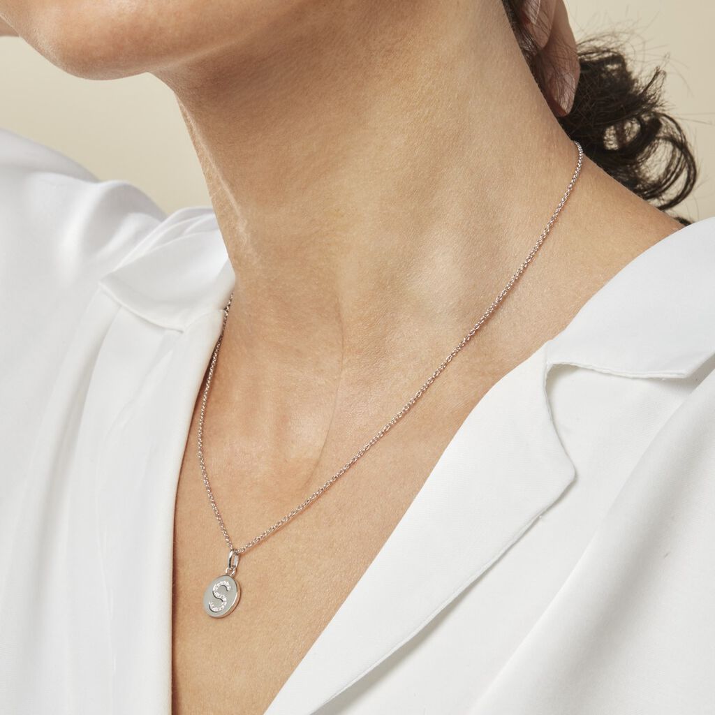 Collier Argent Eugenien Oxydes De Zirconium - Colliers fantaisie Femme | Histoire d’Or