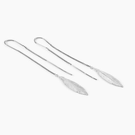Boucles D'oreilles Pendantes Euriell Argent Blanc - Boucles d'oreilles fantaisie Femme | Histoire d&rsquo;Or