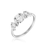 Bague Winter Sweetness Argent Blanc Oxyde De Zirconium - Bagues solitaires Femme | Histoire d&rsquo;Or