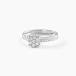 Bague Frika Or Blanc Diamant - Bagues avec pierre Femme | Histoire d&rsquo;Or