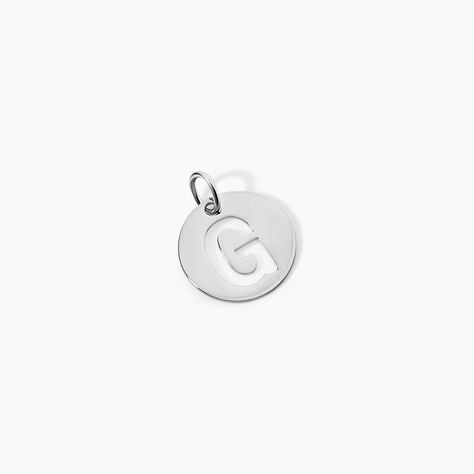 Pendentif Elio G Argent Blanc - Pendentifs Famille | Histoire d&rsquo;Or