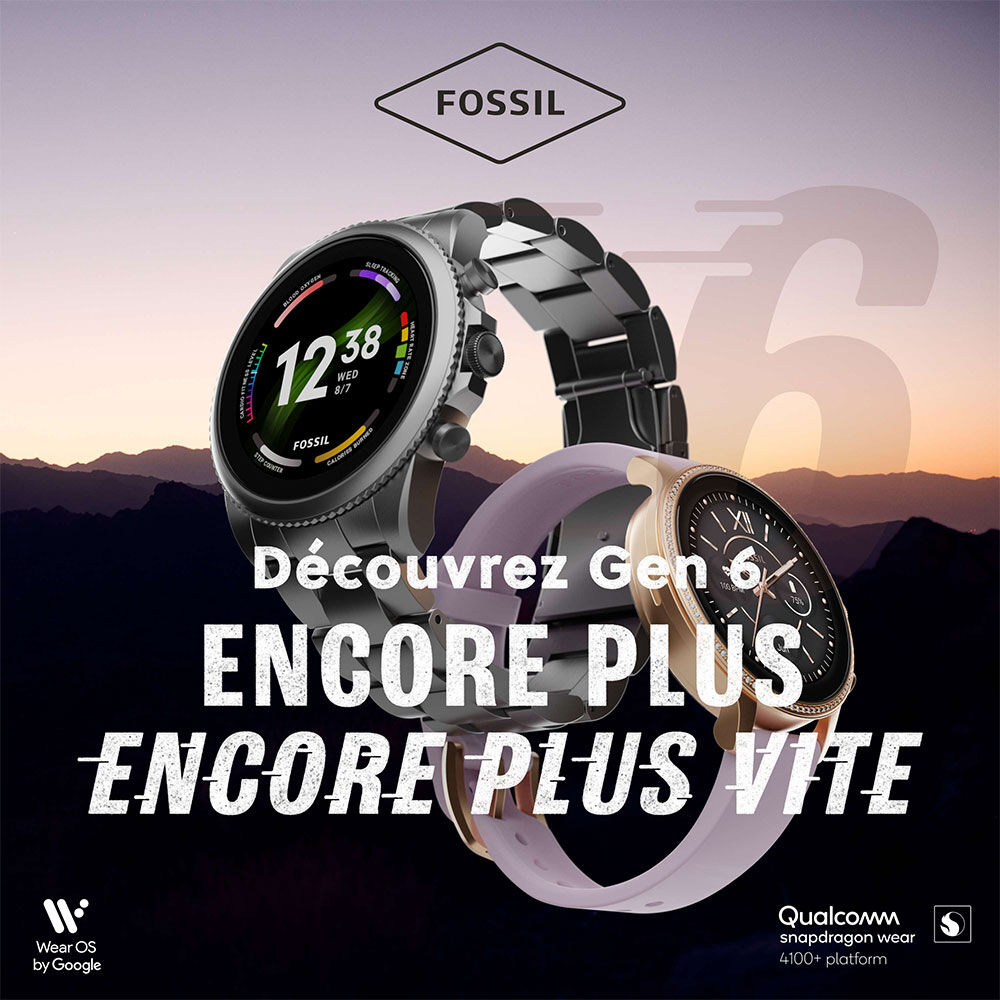 Montres Fossil FTW6077 Acier Boucle déployante double Rose Ronde -  HIMFR0N2770 • Histoire d'Or