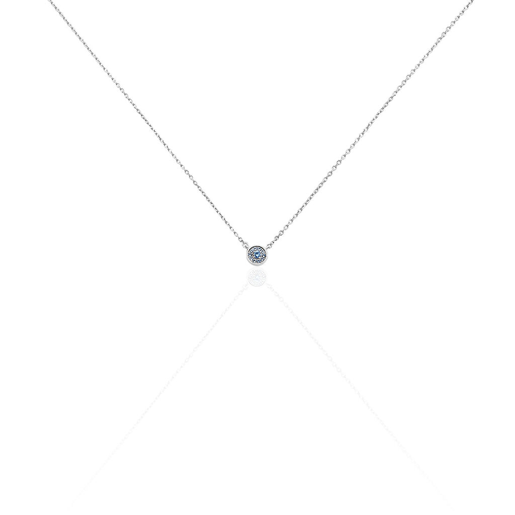 Collier Auxana Argent Blanc Oxyde De Zirconium - Colliers fantaisie Femme | Histoire d’Or