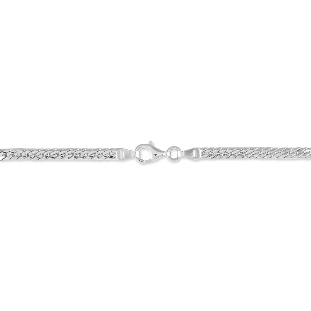Bracelet Izel Maille Anglaise Or Blanc - Bracelets cha&icirc;ne Femme | Histoire d&rsquo;Or