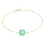 Bracelet Or Jaune Sweet Rosace Oxyde De Zirconium - Bracelets Femme | Histoire d&rsquo;Or