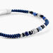 Bracelet Jourdan Arttu Acier Argenté Sodalite Agate - Bracelets chaîne Homme | Histoire d’Or