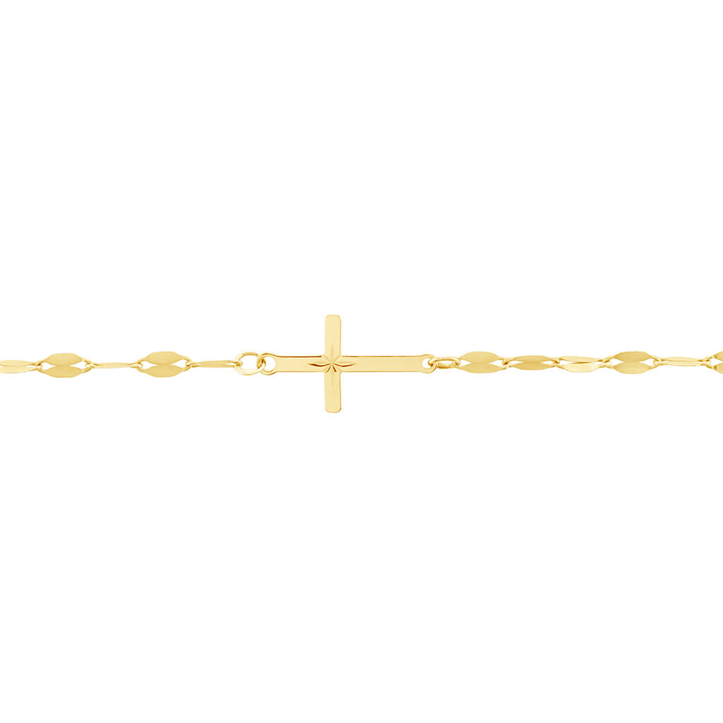 Bracelet Chrysanthos Or Jaune - Pendentifs Baptême Famille | Histoire d’Or