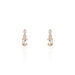 Boucles D'oreilles Puces Antonia Or Rose Morganite Et Diamant - Clous d'oreilles Femme | Histoire d’Or