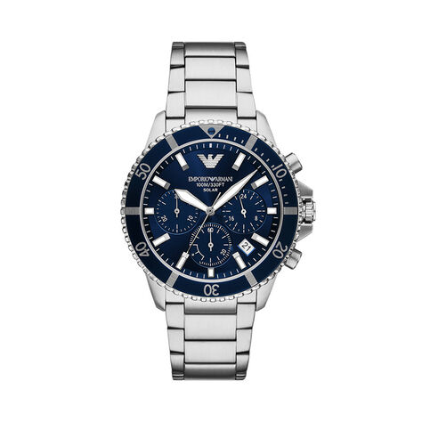 Montre Emporio Armani World Explorer Bleu - Montres solaires Homme | Histoire d&rsquo;Or