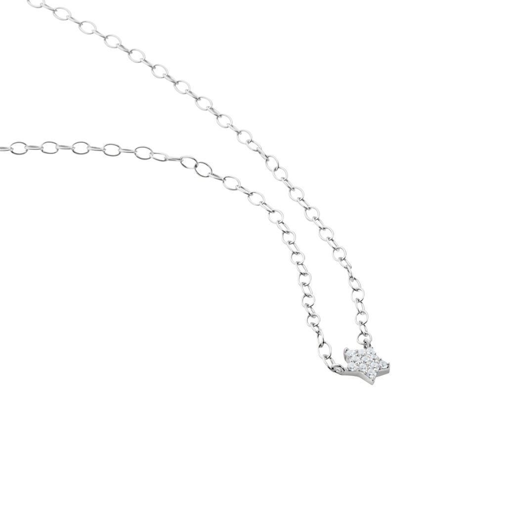 Collier Argent Magilos Oxydes De Zirconium - Colliers fantaisie Femme | Histoire d&rsquo;Or