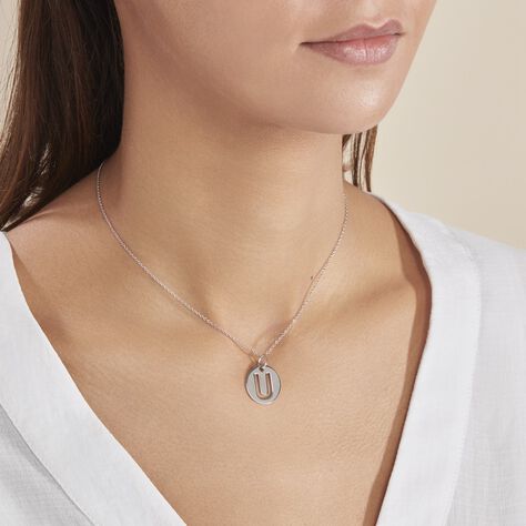 Pendentif Elio U Argent Blanc - Pendentifs Famille | Histoire d’Or