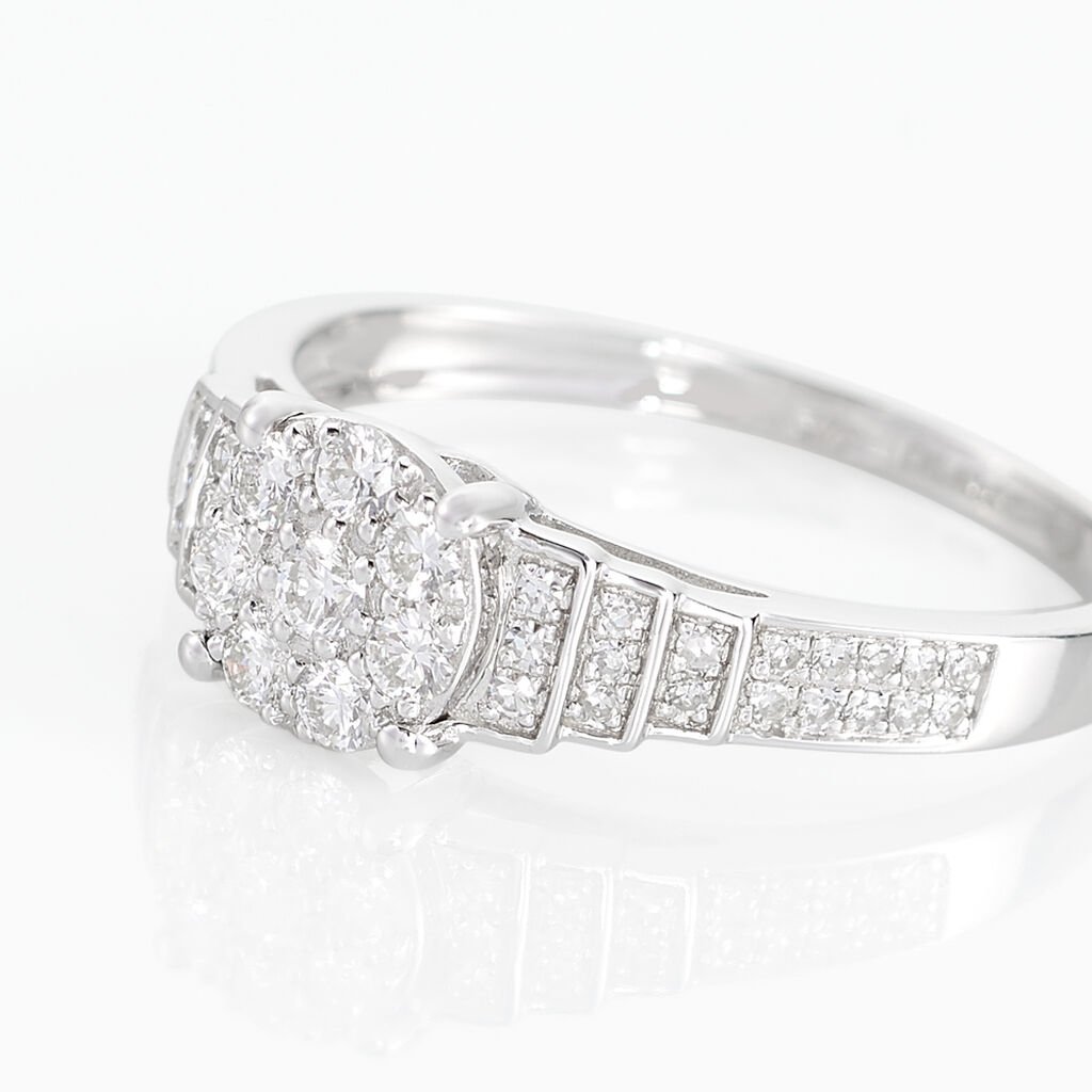 Bague Andreas Or Blanc Diamant - Bagues avec pierre Femme | Histoire d&rsquo;Or