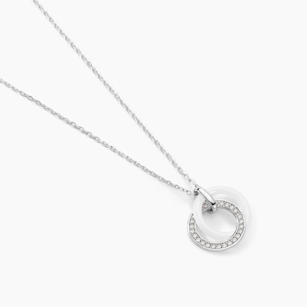 Collier Grizzel Argent Blanc Oxyde De Zirconium - Colliers fantaisie Femme | Histoire d’Or