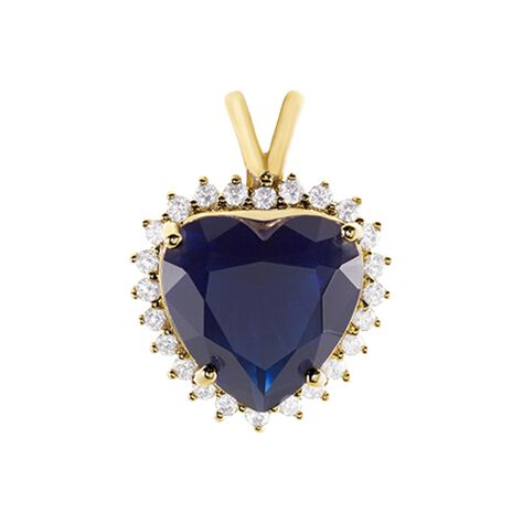 Pendentif Nelsa Plaqué Or Jaune Oxyde De Zirconium - Pendentifs Coeur Femme | Histoire d’Or