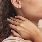 Boucles D'oreilles Pendantes April Argent Blanc Oxyde De Zirconium - Boucles d'oreilles fantaisie Femme | Histoire d&rsquo;Or