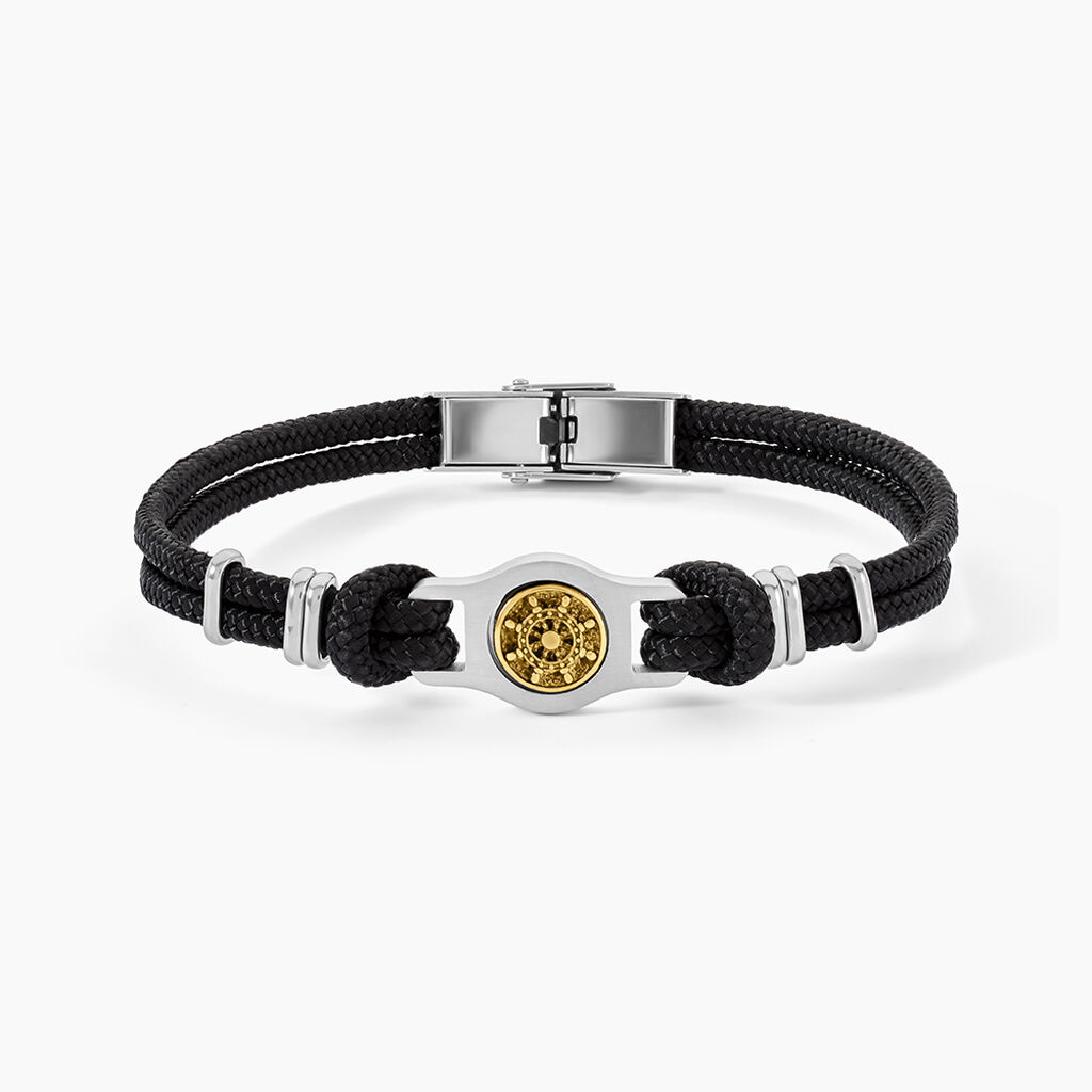 Bracelet Paulette Acier Blanc - Bracelets cordon Homme | Histoire d’Or