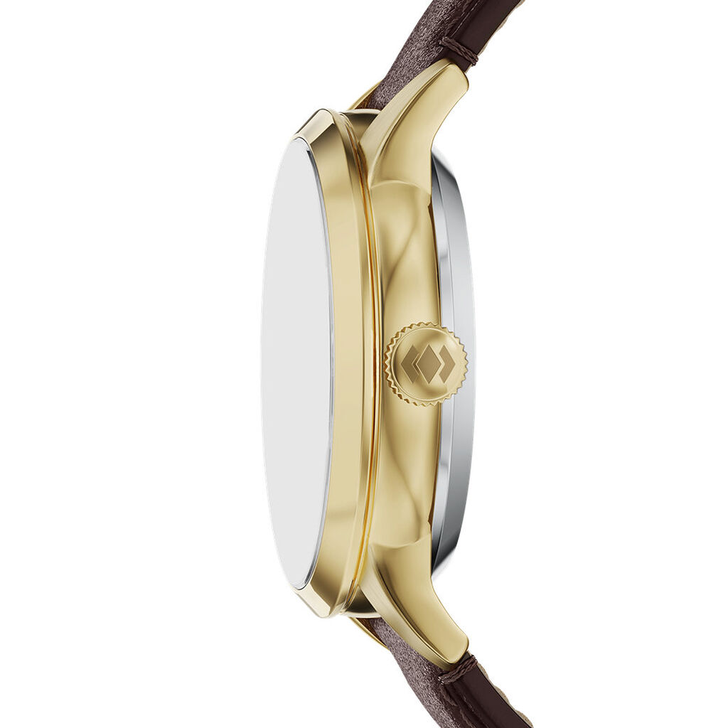 Montre Fossil Townsman C&oelig;ur Battant Marron - F&ecirc;te des p&egrave;res Homme | Histoire d&rsquo;Or