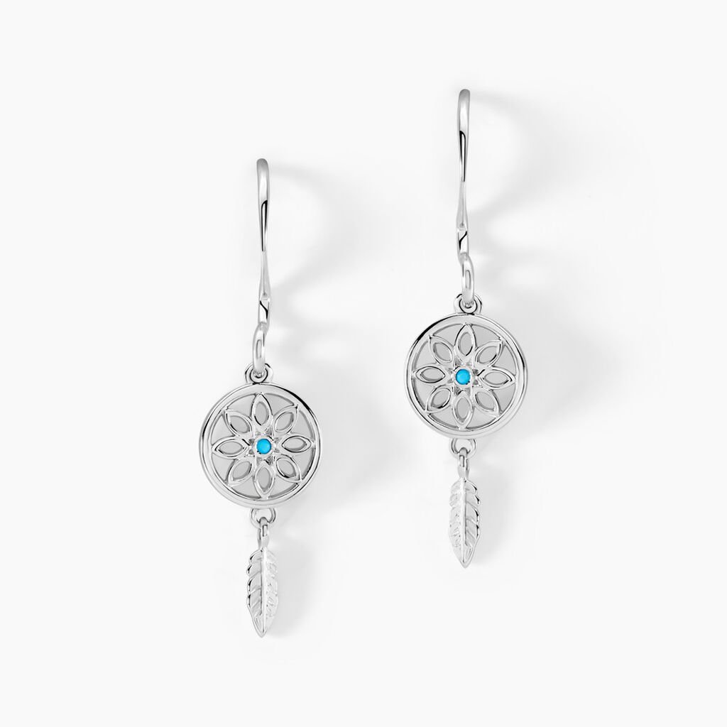 Cr&eacute;oles Islene Argent Blanc Oxyde De Zirconium - Boucles d'oreilles cr&eacute;oles Femme | Histoire d&rsquo;Or