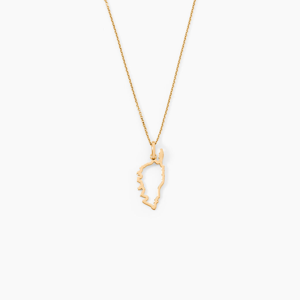 Pendentif Corsica Or Jaune - Pendentifs Famille | Histoire d’Or