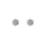 Boucles D'oreilles Puces Platine Alden Diamants - Clous d'oreilles Femme | Histoire d&rsquo;Or
