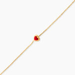 Bracelet Coralie Coeur Or Jaune - Bracelets Enfant | Histoire d&rsquo;Or