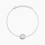 Bracelet Zea Argent Blanc Nacre - Bracelets Femme | Histoire d&rsquo;Or