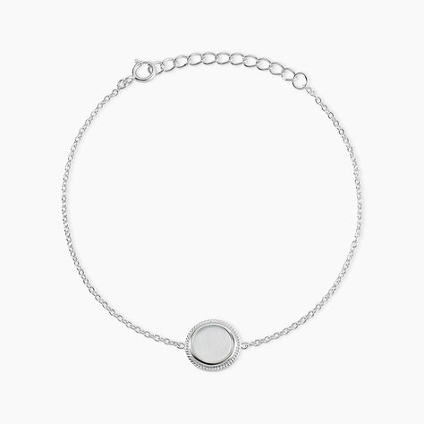 Bracelet Zea Argent Blanc Nacre - Bracelets Femme | Histoire d&rsquo;Or