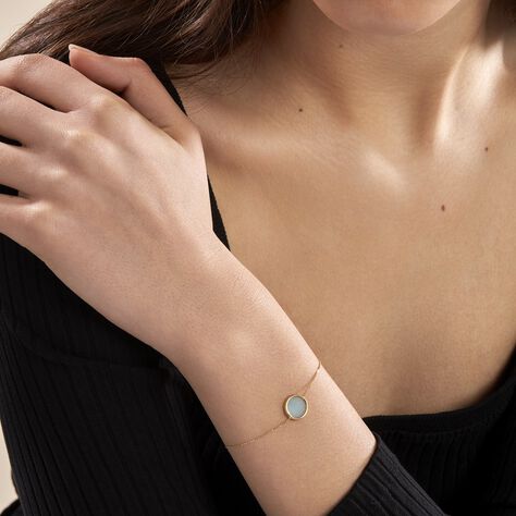 Bracelet Or Jaune Florica Amazonite - Bracelets Femme | Histoire d’Or