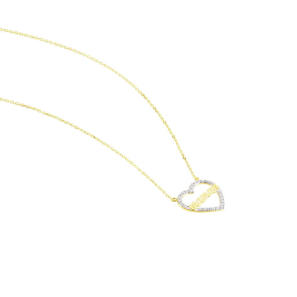 Collier Gyula Or Jaune Oxyde De Zirconium - F&ecirc;te des m&egrave;res Femme | Histoire d&rsquo;Or