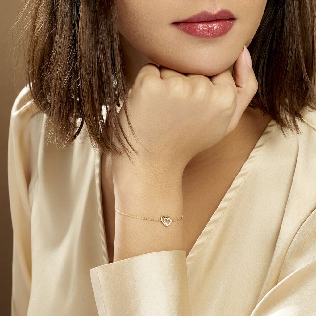 Bracelet Constancia Or Jaune Oxyde De Zirconium - Bracelets Femme | Histoire d’Or