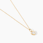 Collier Or Jaune Idony Oxyde De Zirconium - Colliers Femme | Histoire d&rsquo;Or