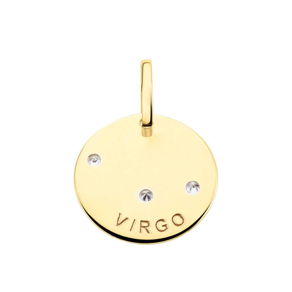 Pendentif Or Jaune Astraea Oxyde De Zirconium - Pendentifs Zodiaque Femme | Histoire d’Or