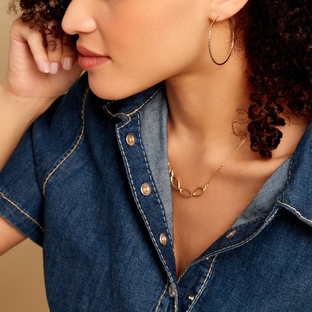 Créoles Aglavie Flexibles Or Jaune - Boucles d'oreilles créoles Femme | Histoire d’Or