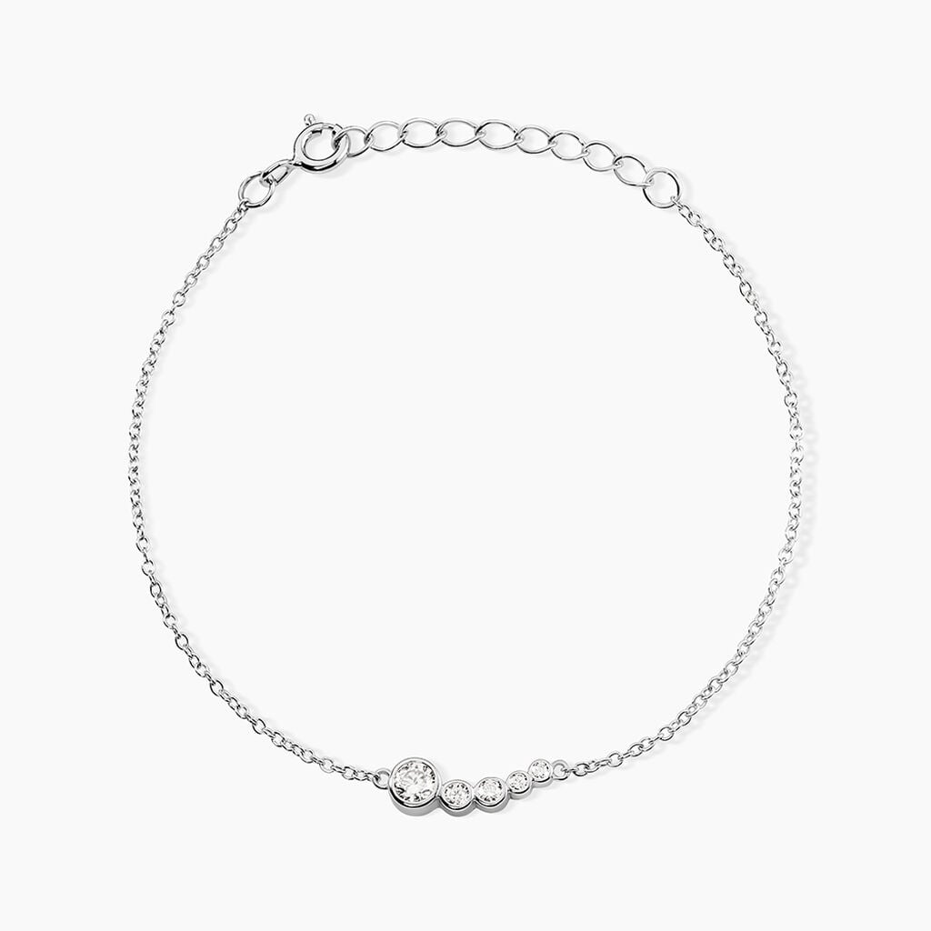 Bracelet Esperance Argent Blanc Oxyde De Zirconium - Bracelets Femme | Histoire d&rsquo;Or