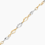 Bracelet Alejo Maille Fantaisie Or Bicolore - Bijoux sans pierre Femme | Histoire d&rsquo;Or