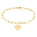Bracelet Neala Plaqué Or Jaune - Bracelets Coeur Femme | Histoire d’Or