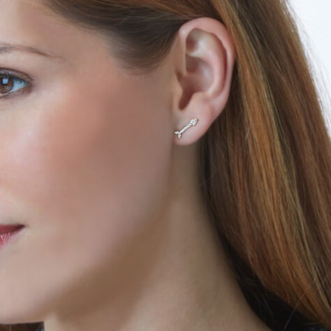 Bijoux D'oreilles Yaeleae Or Jaune Oxyde De Zirconium - Ear cuffs Femme | Histoire d’Or