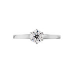 Bague Solitaire Natalia Or Blanc Diamant Synthetique - Bagues solitaires Femme | Histoire d&rsquo;Or
