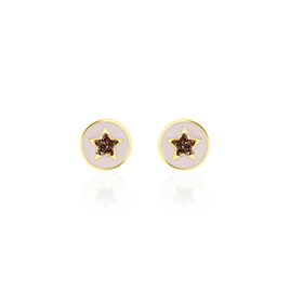 Boucles D'oreilles Puces Christelle Etoile Or Jaune - Clous d'oreilles Enfant | Histoire d’Or