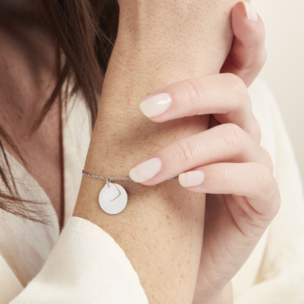 Bracelet Argent Blanc Tana Nacre - Bracelets Femme | Histoire d’Or