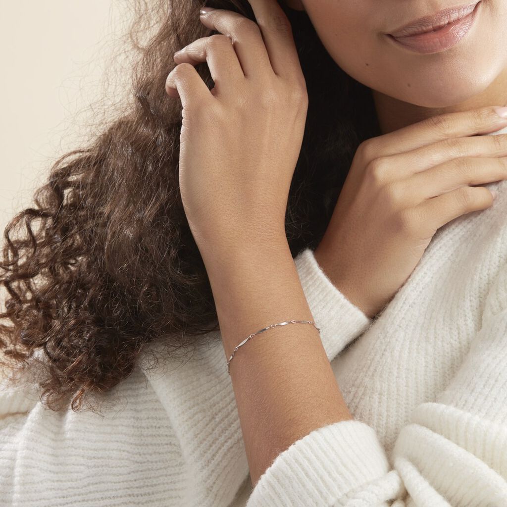 Bracelet Islah Argent Blanc - Bracelets Femme | Histoire d’Or