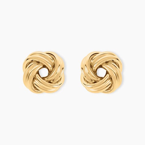 Boucles D'Oreilles Puces Gawain Or Jaune - Clous d'oreilles Femme | Histoire d&rsquo;Or