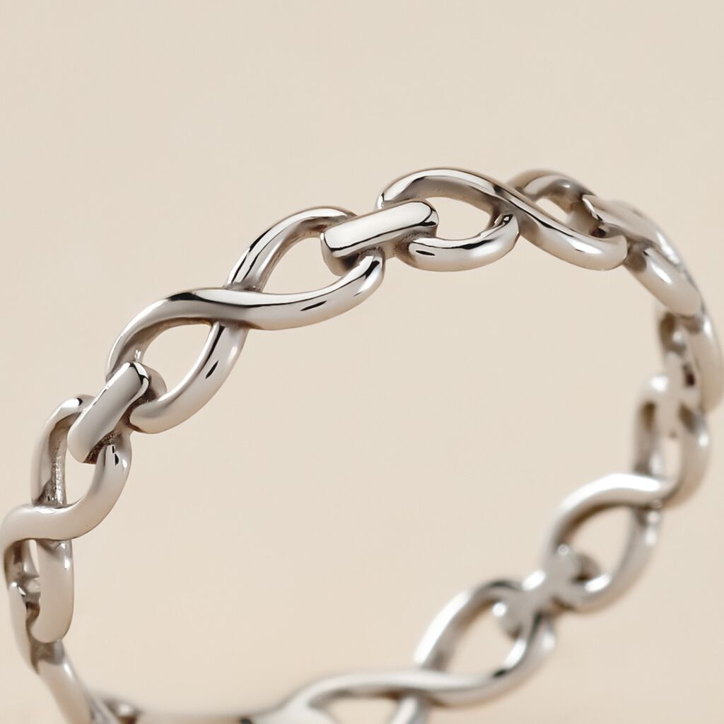 Bague Aquila Argent Blanc - Bagues fantaisie Femme | Histoire d’Or
