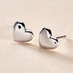 Boucles D'oreilles Puces Aricia Or Blanc - Clous d'oreilles Enfant | Histoire d&rsquo;Or