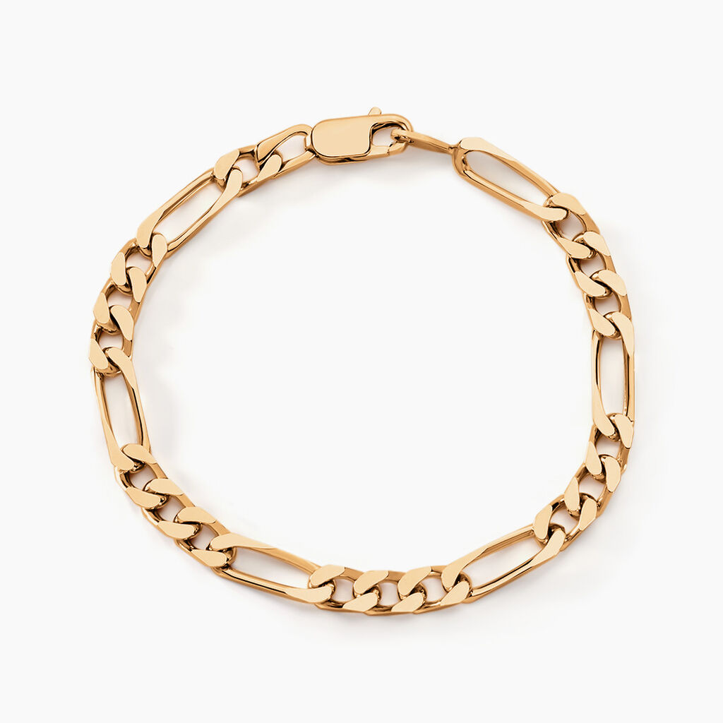 Bracelet Bixente Plaqu&eacute; Or Dor&eacute; - Bracelets cha&icirc;ne Homme | Histoire d&rsquo;Or