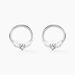 Boucles D'oreilles Pendantes Catiane Argent Blanc Oxyde De Zirconium