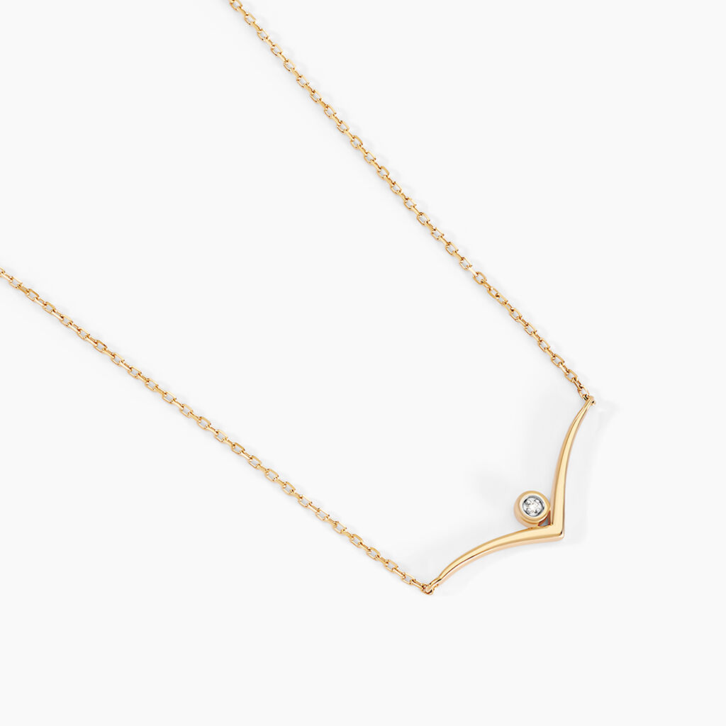 Collier Volia Or Jaune Diamant - Colliers Femme | Histoire d&rsquo;Or